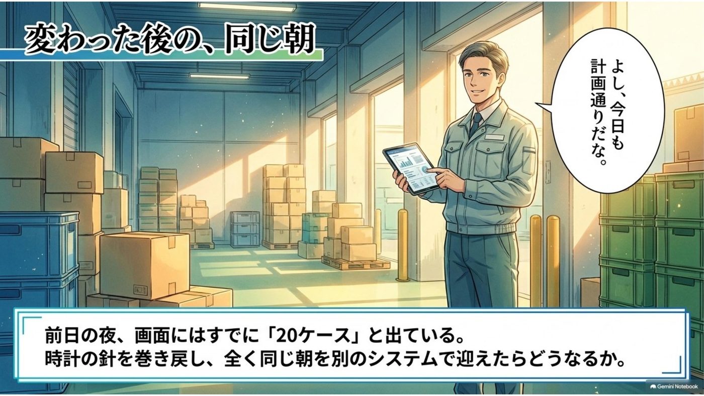 マンガ「FAXの束から、記録を作り直したことはありませんか」 6コマ目
