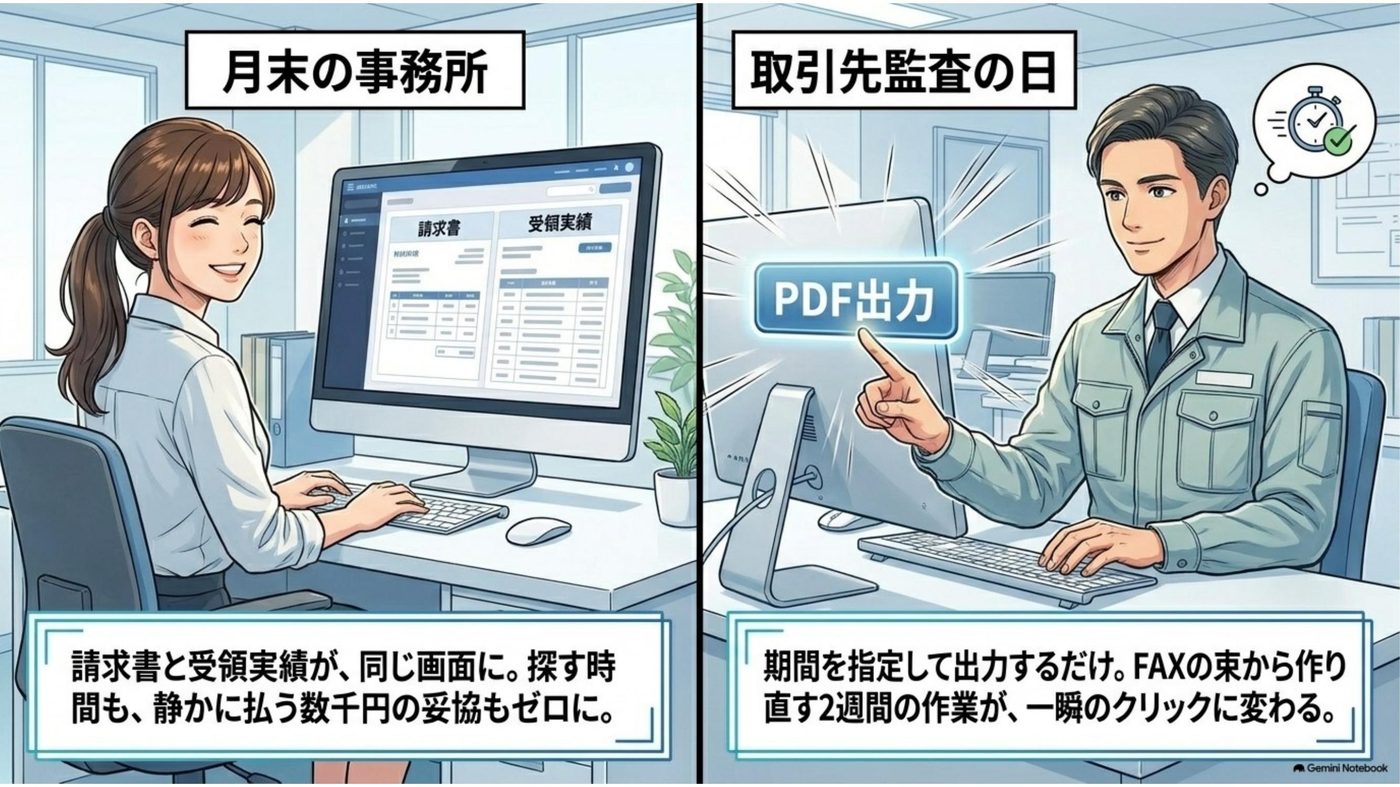マンガ「FAXの束から、記録を作り直したことはありませんか」 8コマ目