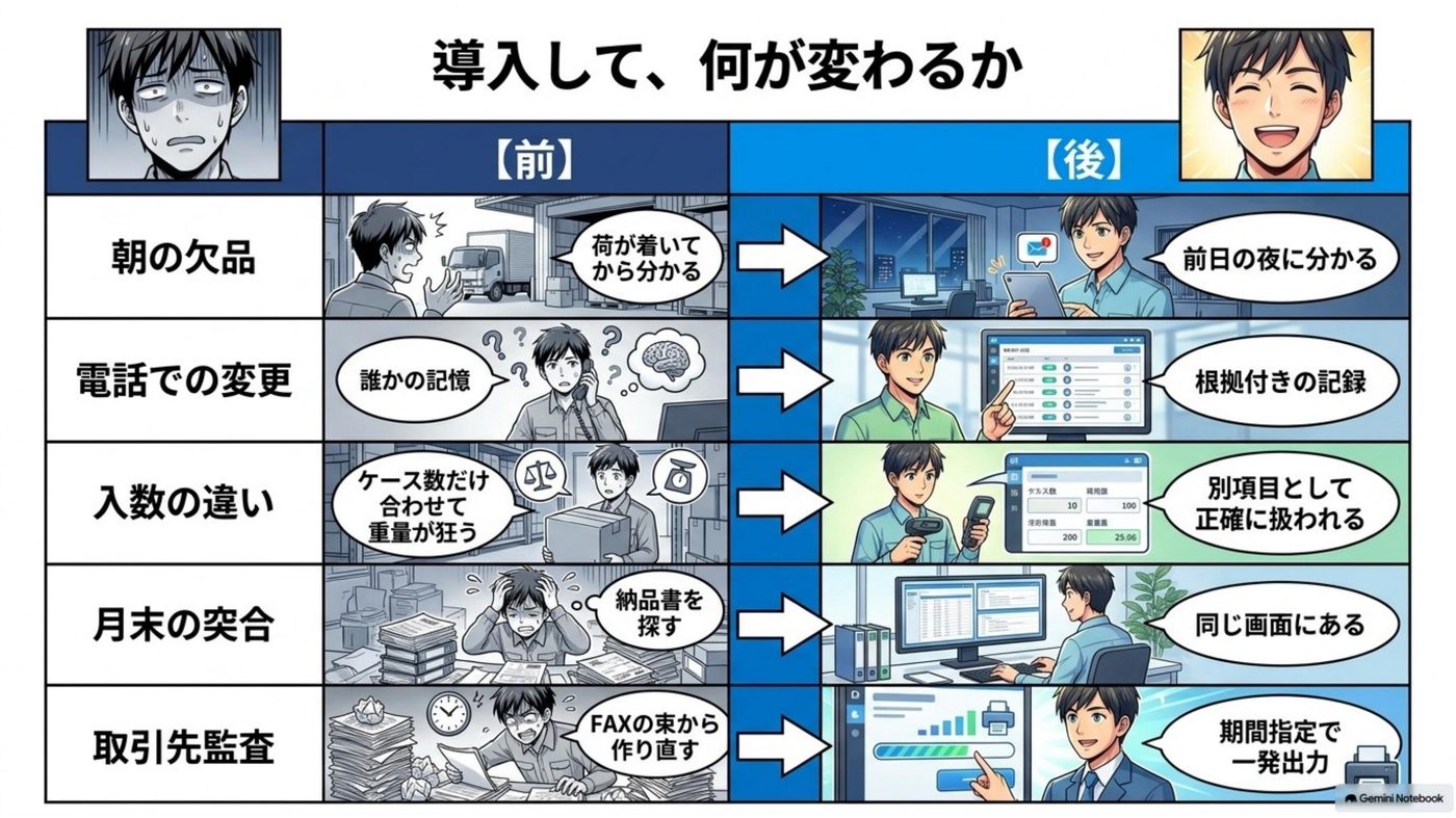 マンガ「FAXの束から、記録を作り直したことはありませんか」 9コマ目